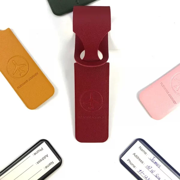 Étiquette de bagage en cuir PU – Voyagez avec style et retrouvez toujours vos valises – Image 15