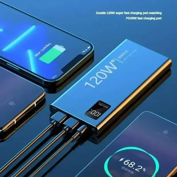 Batterie externe 120W – 50 000 mAh de puissance et charge ultra-rapide pour vos appareils – Image 3