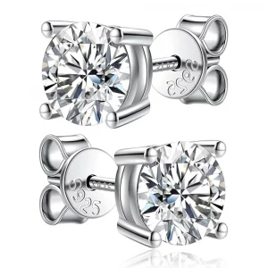 Boucles d'oreilles Moissanite
